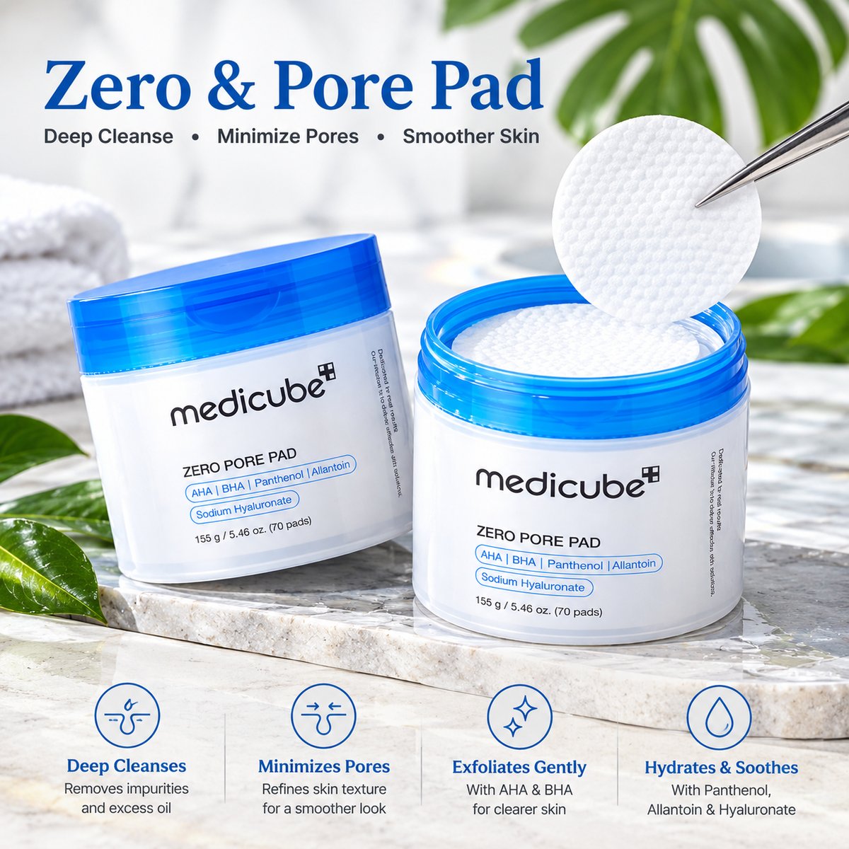 Medicube Toner Pads Zero Pore Pad 2.0